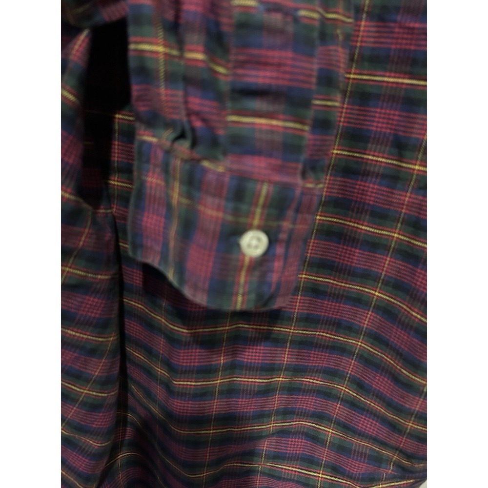 Ralph Lauren Polo Vintage Plaid Button Down Long Sleeve Custom Fit Preppy L - Picture 7 of 13